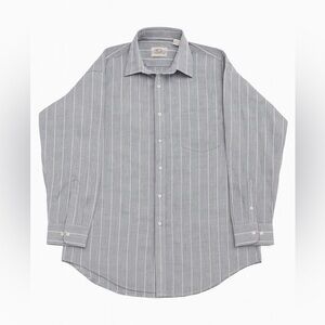 Manhattan Blue Vintage Pinstripe Button-Down Shirt - Classic 80s/90s Style